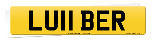 Registration number LU11 BER